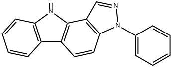 PYRAZOLO[4,3-A]CARBAZOLE, 3,10-DIHYDRO-3-PHENYL- 结构式