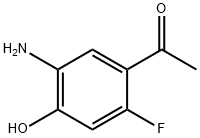 1-(5-Amino-2-fluoro-4-hydroxy-phenyl)-ethanone 结构式