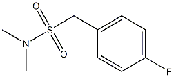1-(4-氟苯基)-N,N- 二甲基甲磺酰胺 结构式