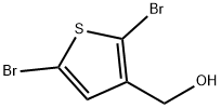 (2,5-二溴噻吩-3-基)甲醇 结构式