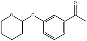 1-[3-[(tetrahydro-2H-pyran-2-yl)oxy]phenyl]ethanone 结构式
