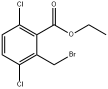 2-(溴甲基)-3,6-二氯苯甲酸乙酯 结构式