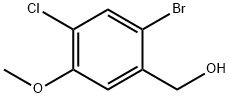 (2-Bromo-4-chloro-5-methoxy-phenyl)-methanol 结构式