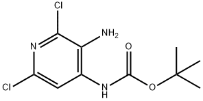 TERT-BUTYL (3-AMINO-2,6-DICHLOROPYRIDIN-4-YL)CARBAMATE 结构式