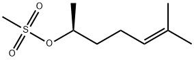 (S)-METHANESULFONIC ACID 1,5-DIMETHYLHEX-4-ENYL ESTER 结构式