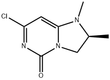 (S)-7-chloro-1,2-dimethyl-2,3-dihydroimidazo[1,2-c]pyrimidin-5(1H)-one 结构式