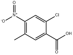 2-氯-4-硝基-5-甲基苯甲酸 结构式
