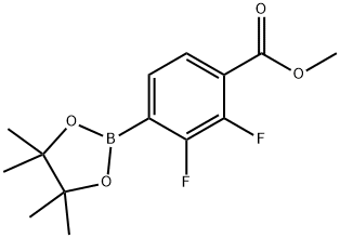 Methyl 2,3-difluoro-4-(tetramethyl-1,3,2-dioxaborolan-2-yl)benzoate 结构式