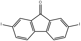 2,7-二碘-9H-芴-9-酮 结构式