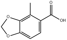 4-甲基苯并[D] [1,3]间二氧杂环戊烯-5-羧酸 结构式