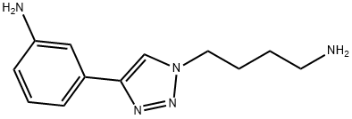 N-氨基丁基三氮唑-3-(3-氨基苯) 结构式