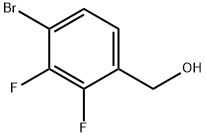 2,3-二氟-4-溴苄醇 结构式