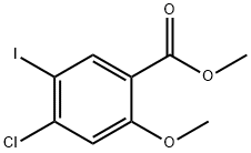 Benzoic acid, 4-chloro-5-iodo-2-methoxy-, methyl ester 结构式