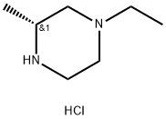 (R)-1-乙基-3-甲基哌嗪二盐酸盐 结构式