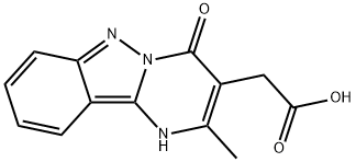 (2-methyl-4-oxo-1,4-dihydropyrimido[1,2-b]indazol-3-yl)acetic acid 结构式