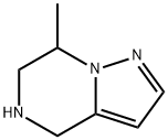 7-methyl-4H,5H,6H,7H-pyrazolo[1,5-a]pyrazine 结构式