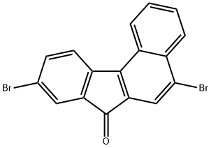 5,9-二溴-7苯并[C]芴-7-酮 结构式