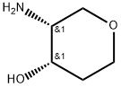 (3R,4S)-3-氨基-4-羟基四氢吡喃 结构式