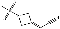 2-(1-methanesulfonylazetidin-3-ylidene)acetonitrile 结构式
