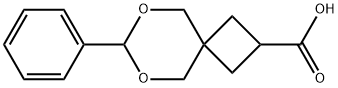 7-phenyl-6,8-dioxaspiro[3.5]nonane-2-carboxylic acid 结构式