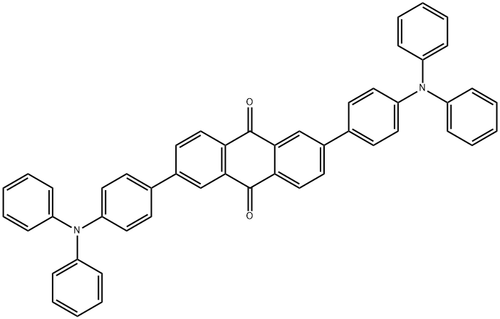 2,6-双[4-二苯胺基苯基]-9,10-蒽醌 结构式