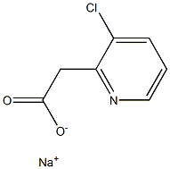 Sodium 2-(3-chloropyridin-2-yl)acetate 结构式