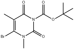 tert-butyl4-bromo-3,5-dimethyl-2,6-dioxo-3,6-dihydropyrimidine-1(2H)-carboxylate 结构式