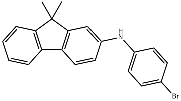 N-(4-溴苯基)-9,9-二甲基-9H-芴-2-胺 结构式
