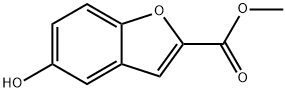 METHYL 5-HYDROXYBENZOFURAN-2-CARBOXYLATE 结构式