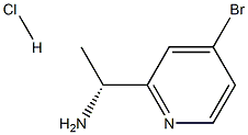 (R)-1-(4-bromopyridin-2-yl)ethan-1-amine hydrochloride 结构式