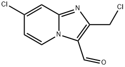 7-Chloro-2-chloromethyl-imidazo[1,2-a]pyridine-3-carbaldehyde 结构式