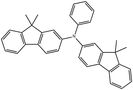 N,N-双(9,9-二甲基-9H-芴-2-基)苯胺 结构式