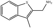 (3-methylbenzo[b]thiophen-2-yl)methanamine 结构式