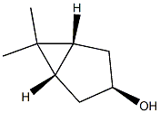 (1R,3S,5S)-6,6-二甲基二环[3.1.0]己烷-3-醇 结构式