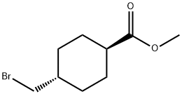 反式-4-溴甲基环己烷甲酸甲酯 结构式