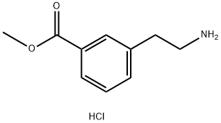 3-(2-Aminoethyl)benzoic acid methyl ester HCl 结构式