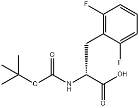 N-Boc-2,6-difluoro-D-phenylalanine 结构式
