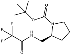 (S)-1-Boc-2-[(2,2,2-Trifluoro-acetylamino)-methyl]-pyrrolidine 结构式