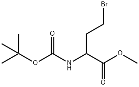 2-(BOC-氨基)-4-溴丁酸甲酯 结构式