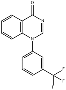 1-(3-(Trifluoromethyl)phenyl)quinazolin-4(1H)-one 结构式