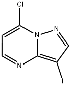 7-Chloro-3-iodo-pyrazolo[1,5-a]pyrimidine 结构式