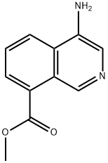 4-氨基异喹啉-8-甲酸甲酯 结构式
