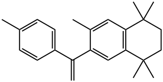 1,1,4,4,6-五甲基-7-(1-(对甲苯基)乙烯基)-1,2,3,4-四氢化萘 结构式