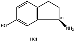 (3R)-3-amino-2,3-dihydro-1H-inden-5-ol hydrochloride 结构式