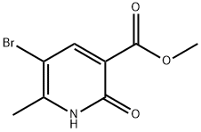 2-羟基-5-溴-6-甲基烟酸甲酯 结构式