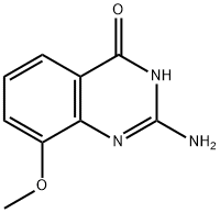 2-氨基-8-甲氧基-4(3H)喹唑啉酮 结构式