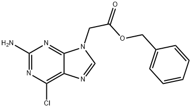 2-Amino-6-chloro-9H-purine-9-acetic acid benzyl ester 结构式