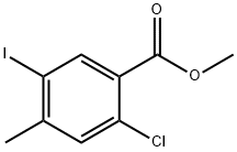 2-氯-5-碘-4-甲基-苯甲酸甲酯 结构式