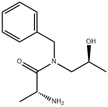 N-苄基-N-[(R)-2-羟基丙基][(S)-2-氨基丙酰胺] 结构式