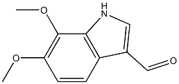 6,7-二甲氧基吲哚-3-甲醛 结构式